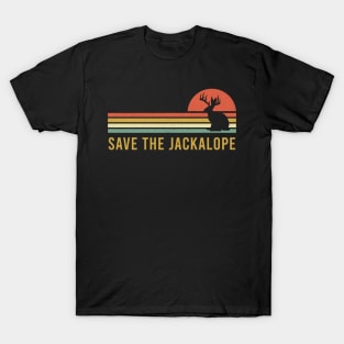 Retro vintage save the Jackalope tshirt for camping-lovers T-Shirt